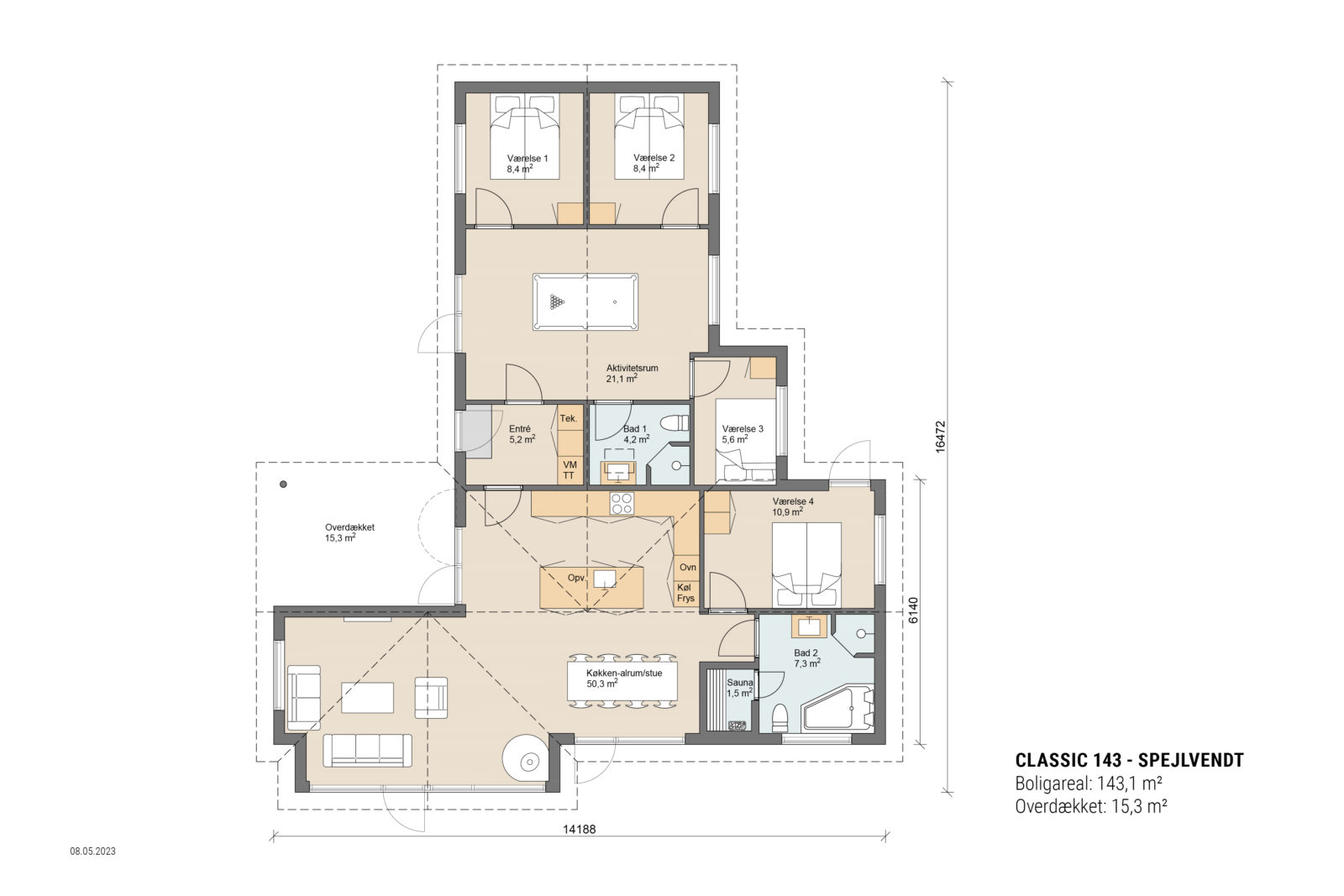 Skanlux plantegning - Classic sommerhus