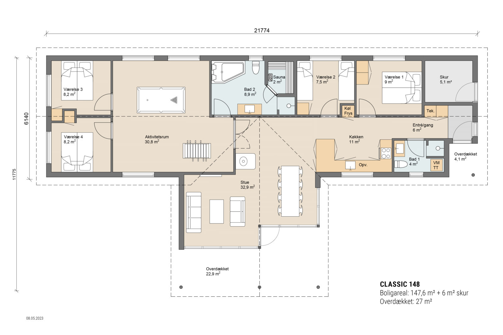 Skanlux plantegning - Classic sommerhus