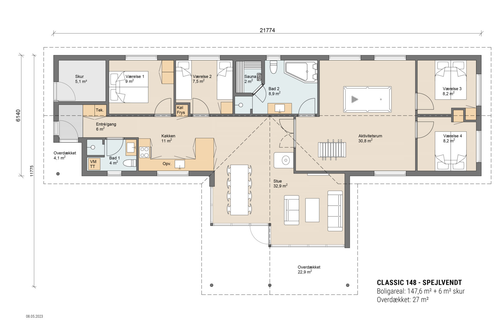 Skanlux plantegning - Classic sommerhus