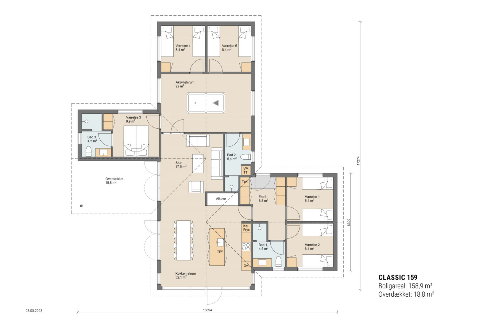 Skanlux plantegning - Classic sommerhus