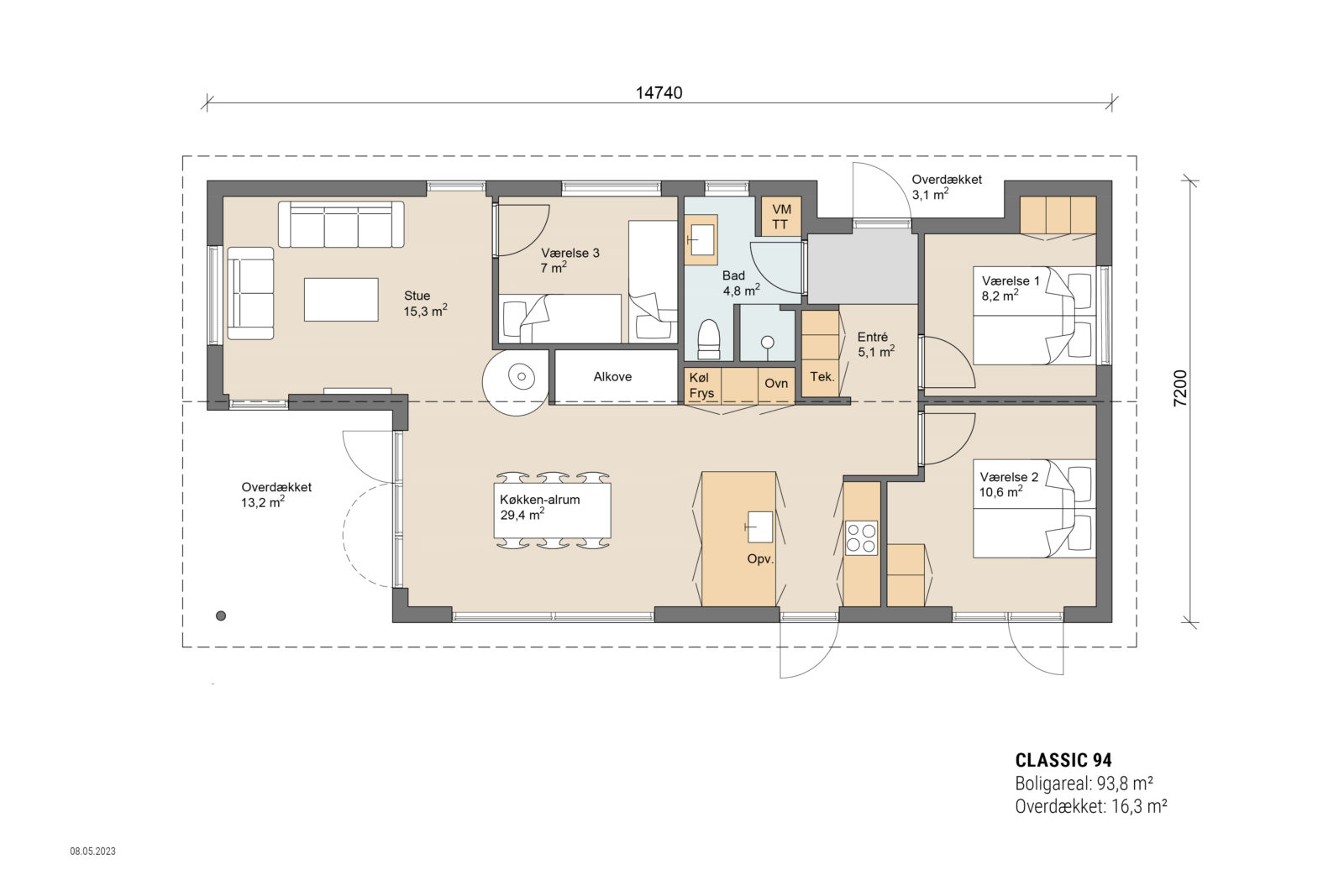 Skanlux plantegning - Classic sommerhus