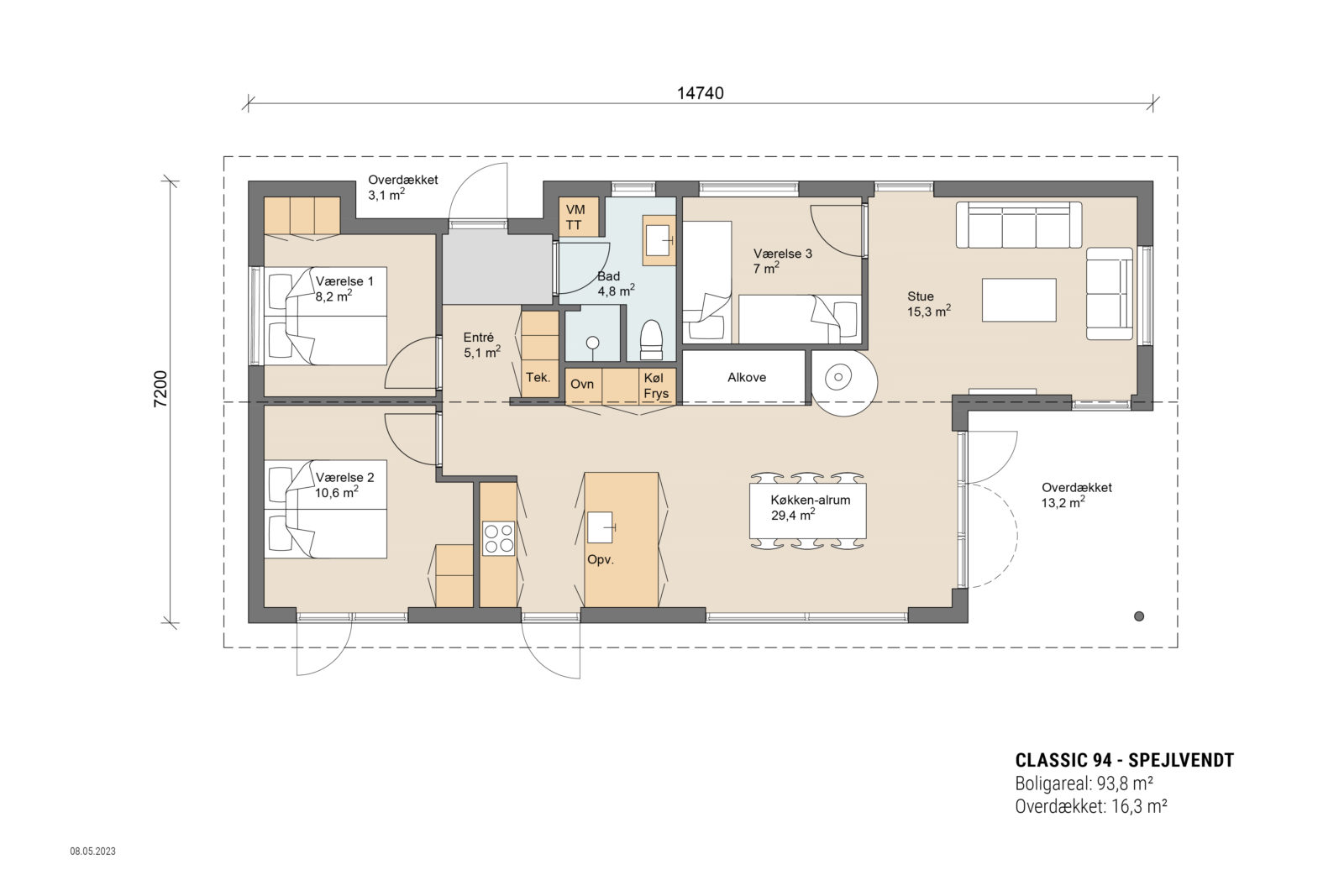 Skanlux plantegning - Classic sommerhus