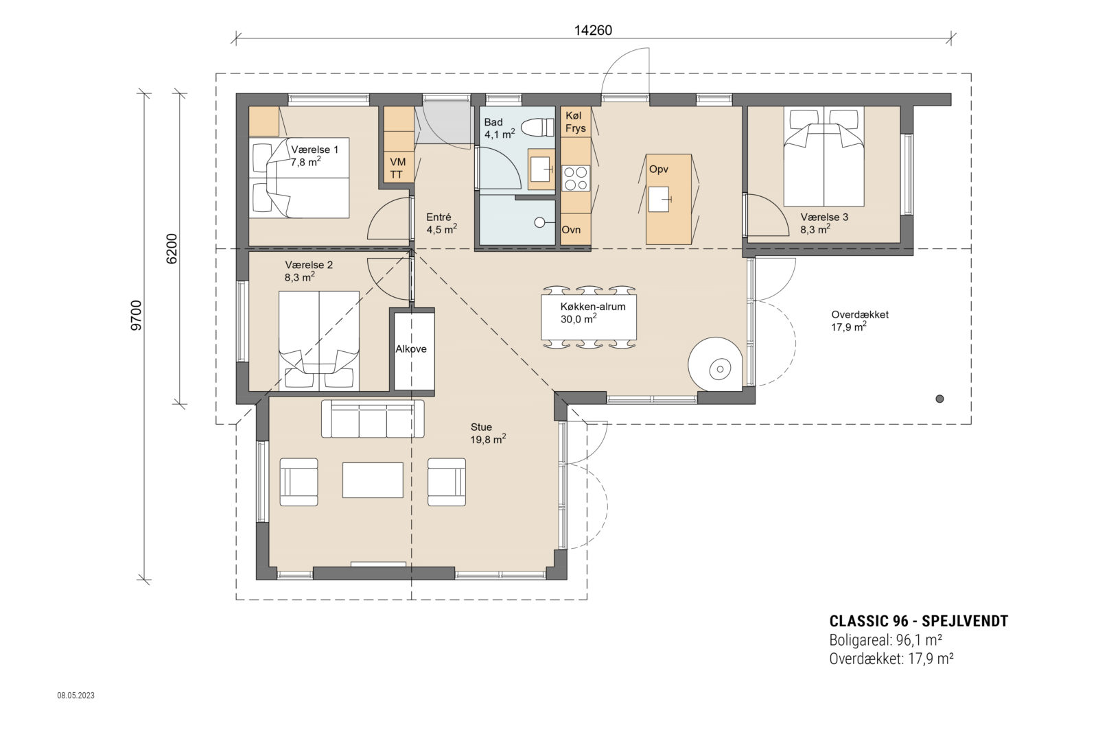 Skanlux plantegning - Classic sommerhus