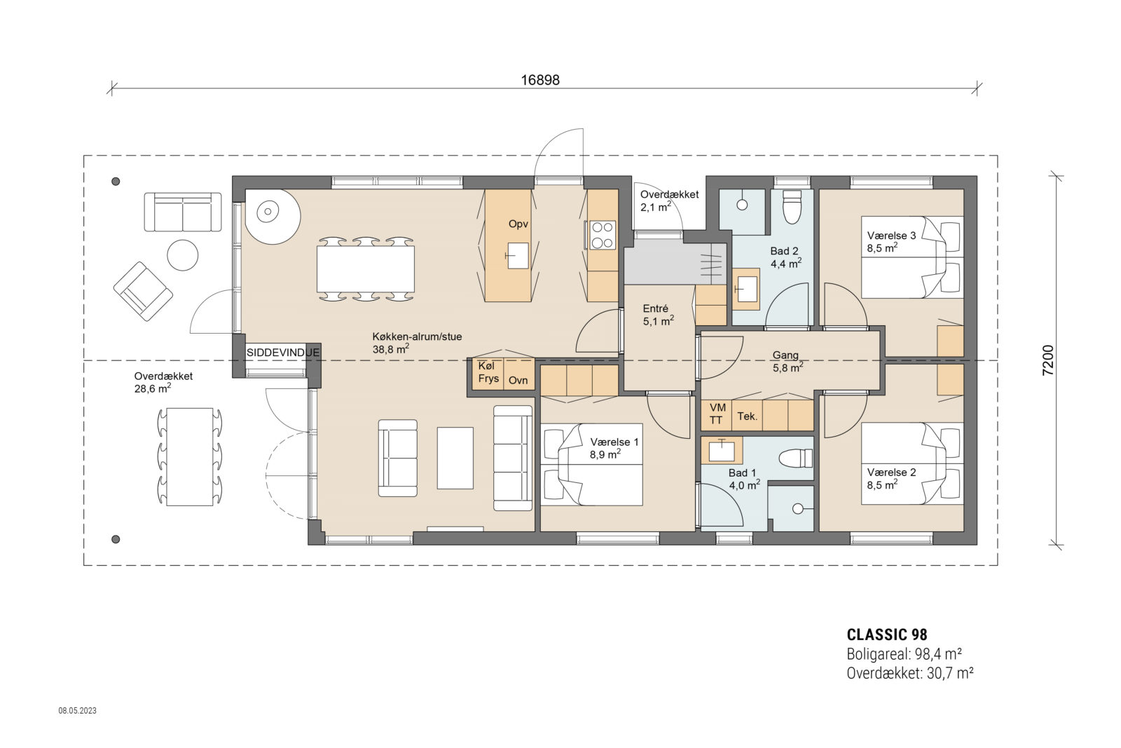 Skanlux plantegning - Classic sommerhus