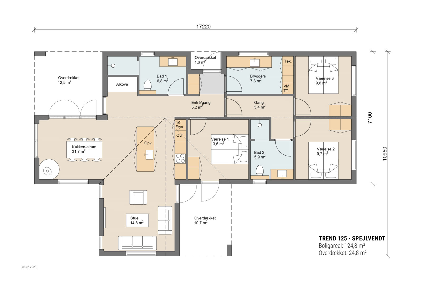 Skanlux plantegning - Trend sommerhus
