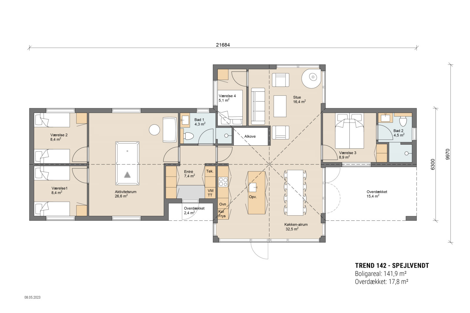 Skanlux plantegning - Trend sommerhus