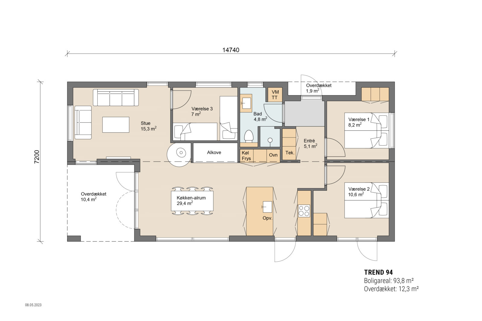 Skanlux plantegning - Trend sommerhus