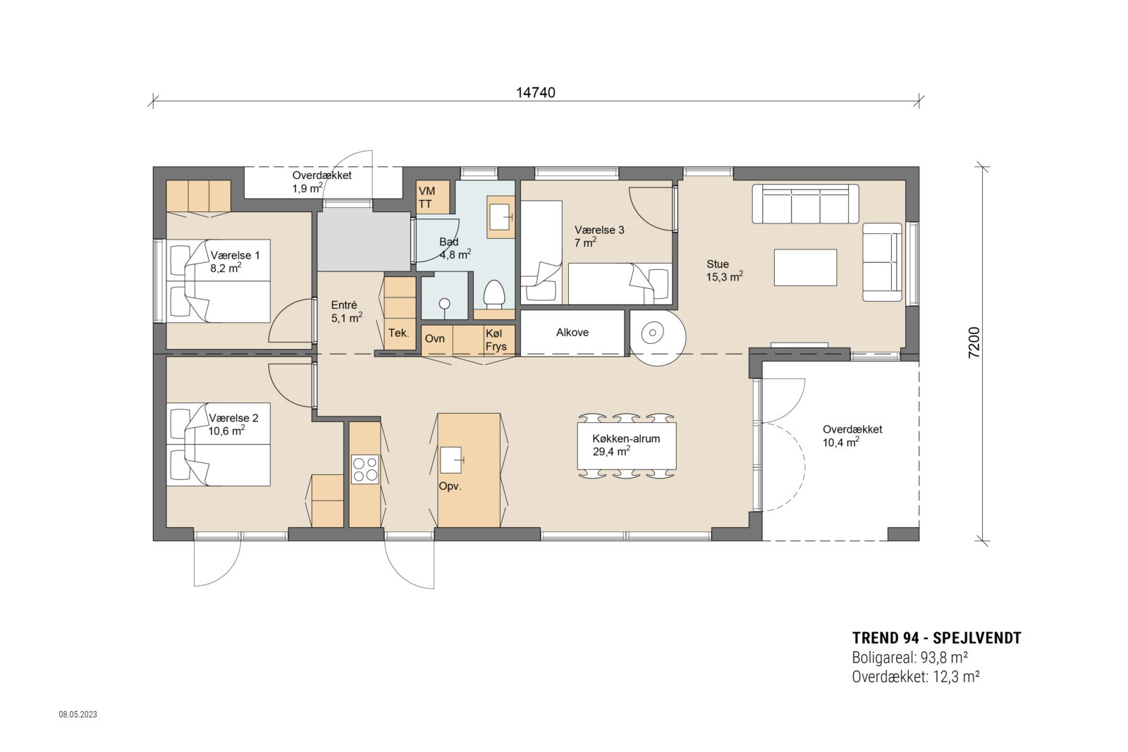 Skanlux plantegning - Trend sommerhus
