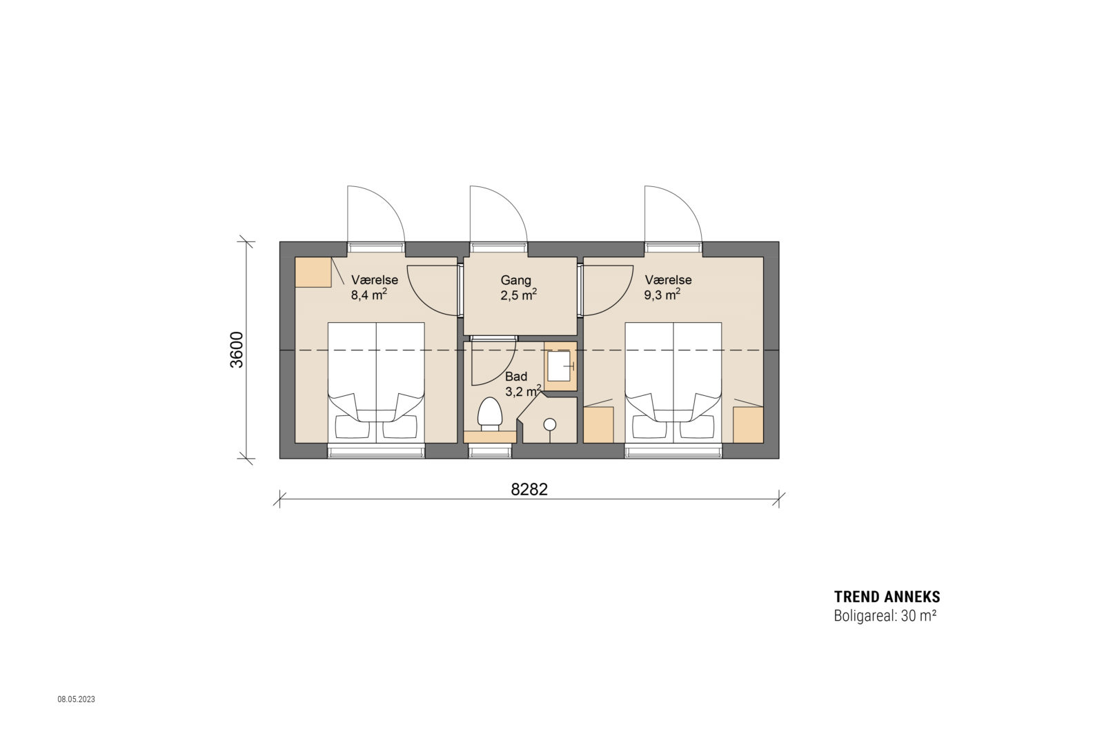Skanlux plantegning - Trend sommerhus