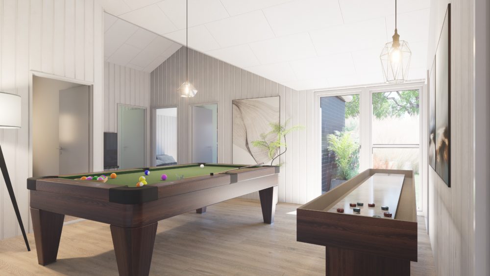 Skanlux wellnesssommerhus aktivitetsrum