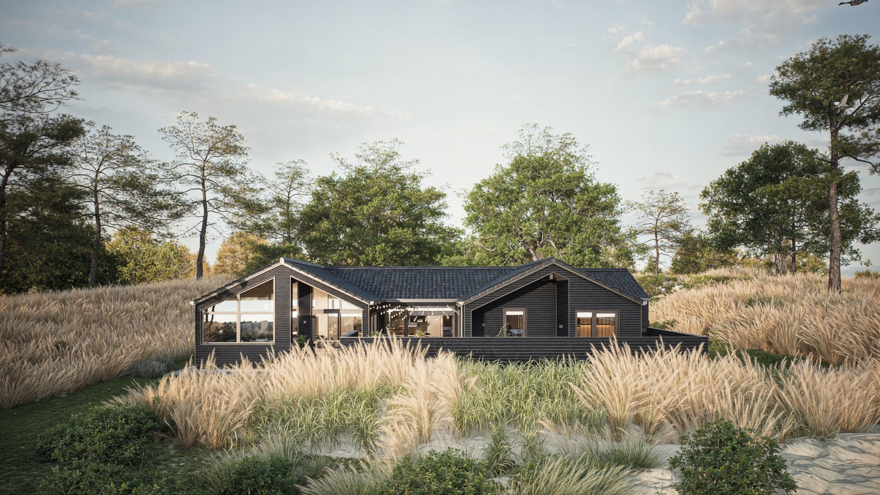 Skanlux wellnesssommerhus facade fra forside