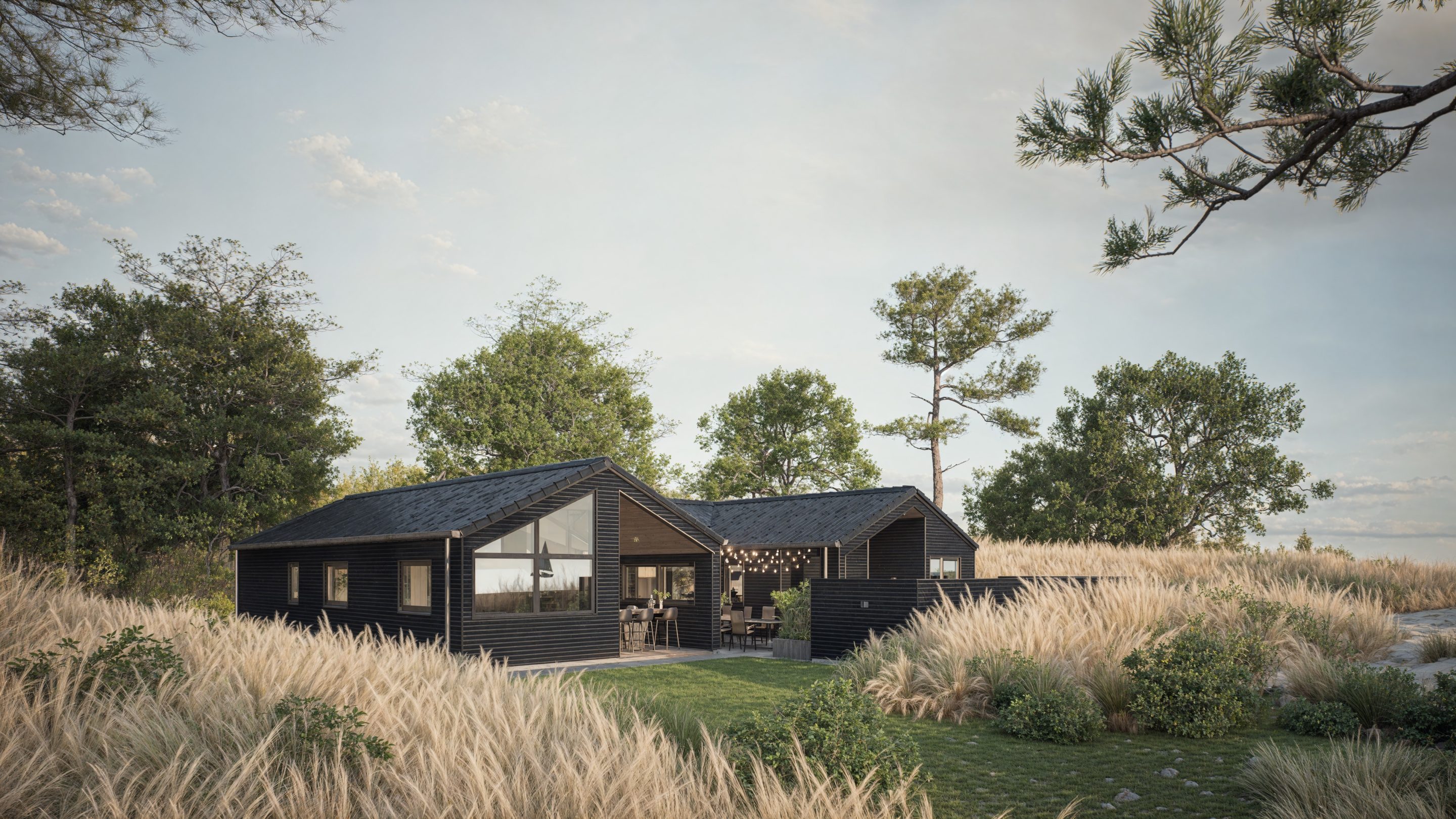 Skanlux wellnesssommerhus facade fra forside