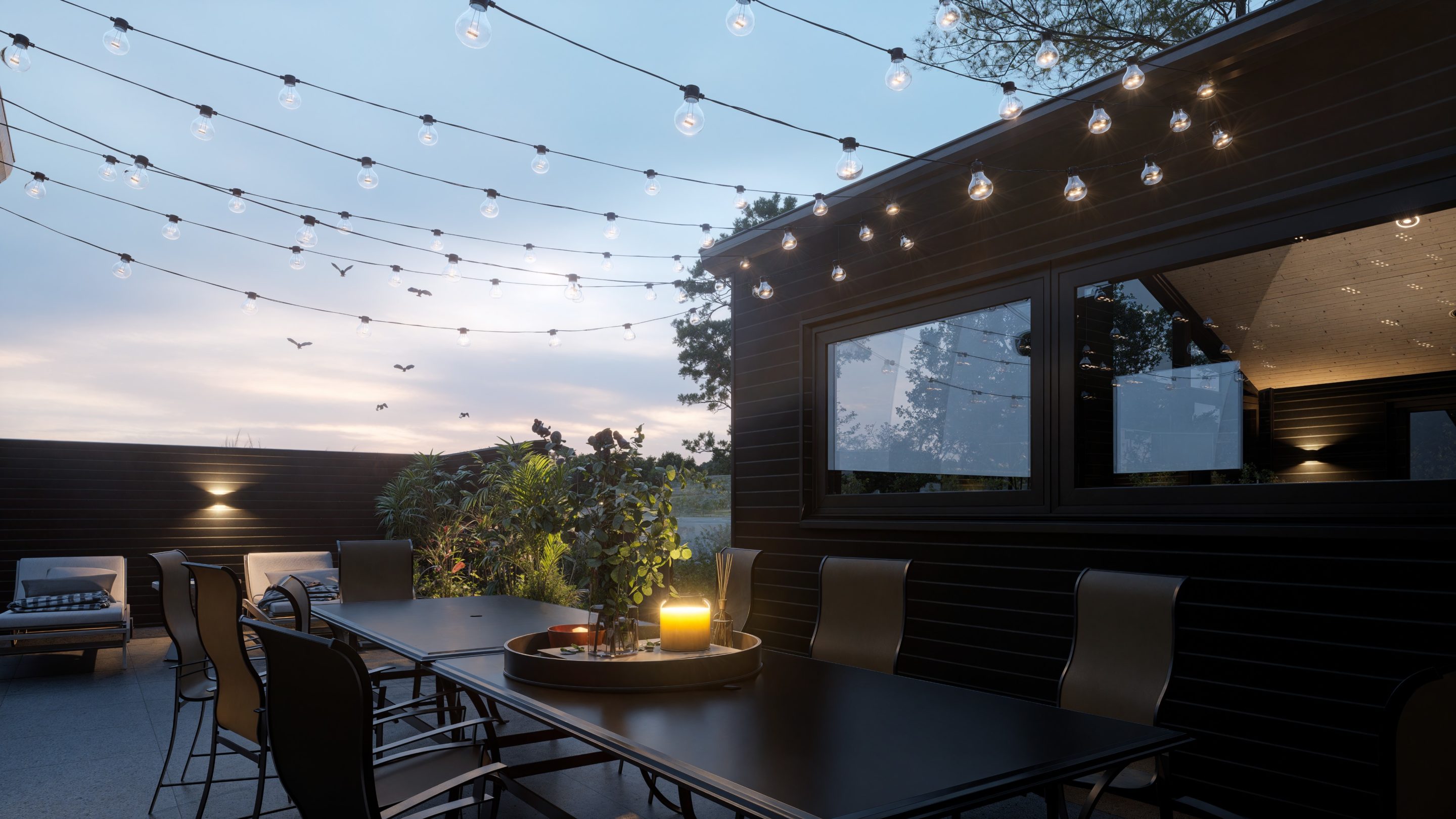 Skanlux wellnesssommerhus terrasse